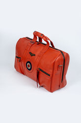 Sac de voyage en cuir Royal Air Force Henley 48h orange feu